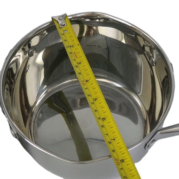 David Burke Cookware Regency 2.4Qt Stainless Steel Casserole Pot Straining Lid‎ - Picture 15 of 15